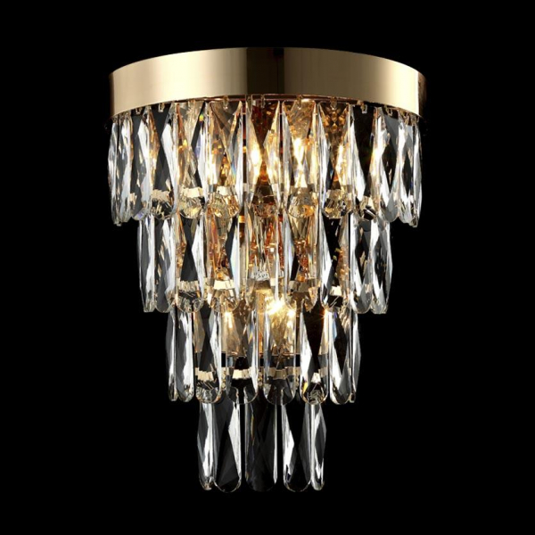 Настенный светильник Crystal Lux Abigail AP3 Gold/Transparent Настенный светильник Crystal Lux Abigail AP3 Gold/Transparent