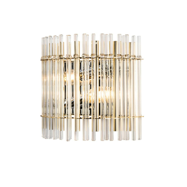 Настенный светильник Crystal Lux Aurelio AP2 Gold+Chrome/Transparent Настенный светильник Crystal Lux Aurelio AP2 Gold+Chrome/Transparent