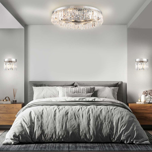 Настенный светильник Indigo LACRIMA 12026/2W Chrome V000362 Настенный светильник Indigo LACRIMA 12026/2W Chrome V000362