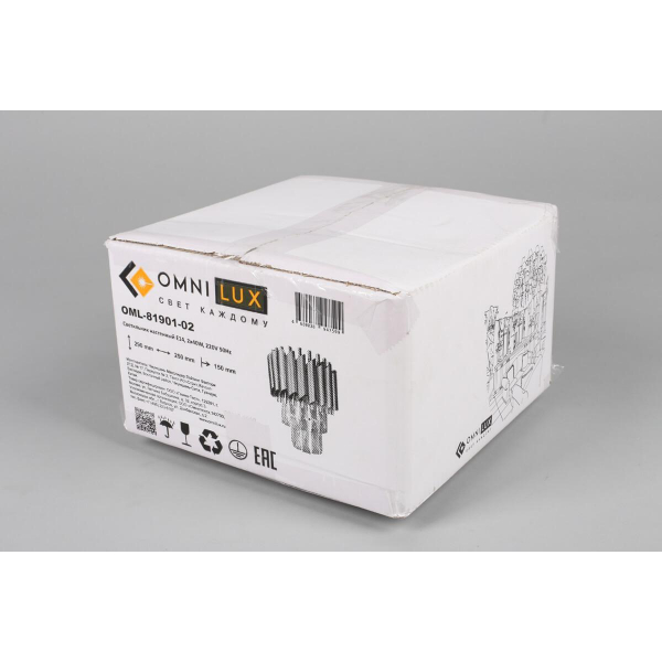 Настенный светильник Omnilux Fontevivo OML-81901-02 Настенный светильник Omnilux Fontevivo OML-81901-02