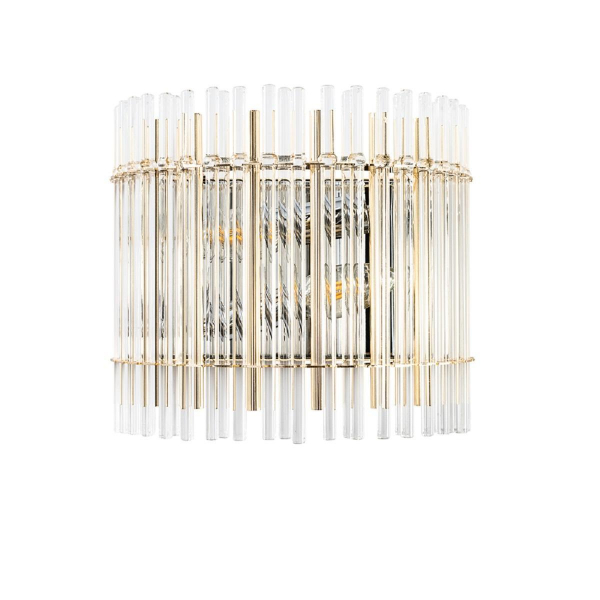 Настенный светильник Crystal Lux Aurelio AP2 Gold+Chrome/Transparent Настенный светильник Crystal Lux Aurelio AP2 Gold+Chrome/Transparent
