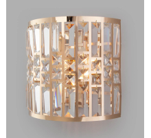 Настенный светильник Eurosvet Lory 10116/2 золото/прозрачный хрусталь Strotskis