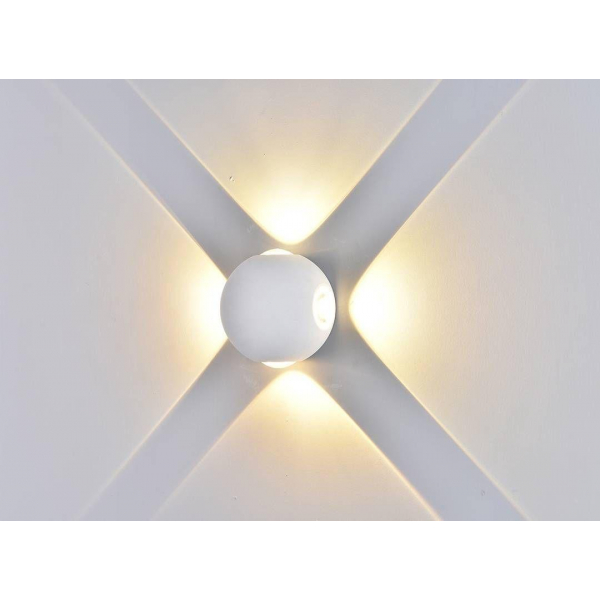 Настенный светодиодный светильник DesignLed GW Sfera-DBL GW-A161-4-4-WH-WW 003200 Настенный светодиодный светильник DesignLed GW Sfera-DBL GW-A161-4-4-WH-WW 003200
