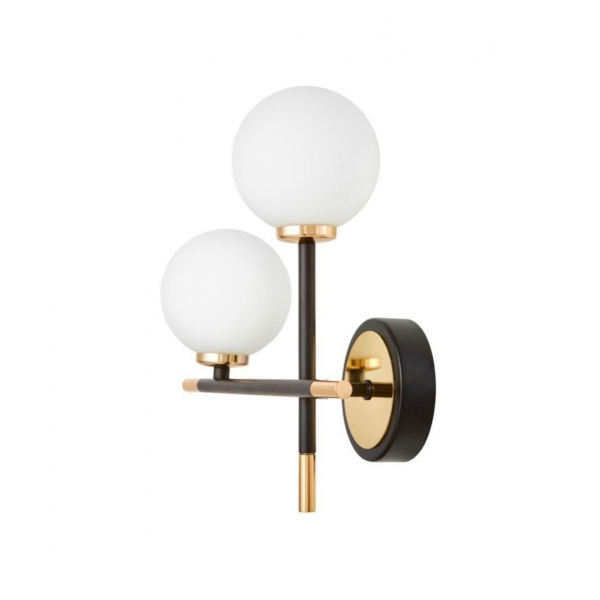Настенный светильник Lumina Deco Marsiada LDW 6033N-2 BK+GD Настенный светильник Lumina Deco Marsiada LDW 6033N-2 BK+GD