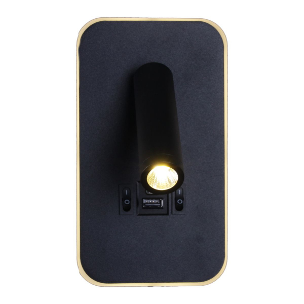 Настенный светодиодный светильник Reluce 86204-9.2-001KT LED12W+USB BK Настенный светодиодный светильник Reluce 86204-9.2-001KT LED12W+USB BK