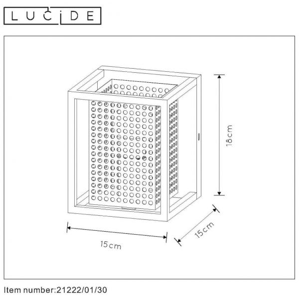 Настенный светильник Lucide Sansa 21222/01/30 Настенный светильник Lucide Sansa 21222/01/30