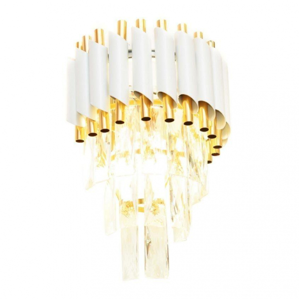 Настенный светильник Lumina Deco Funneli LDW 6003-2 WT+F.GD Настенный светильник Lumina Deco Funneli LDW 6003-2 WT+F.GD
