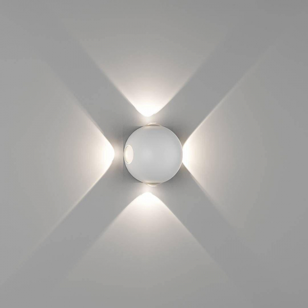 Настенный светодиодный светильник DesignLed GW Sfera-DBL GW-A161-4-4-WH-NW 003201 Настенный светодиодный светильник DesignLed GW Sfera-DBL GW-A161-4-4-WH-NW 003201