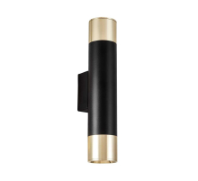 Бра Lumina Deco Tuba LDW 1101-2 BK+GD