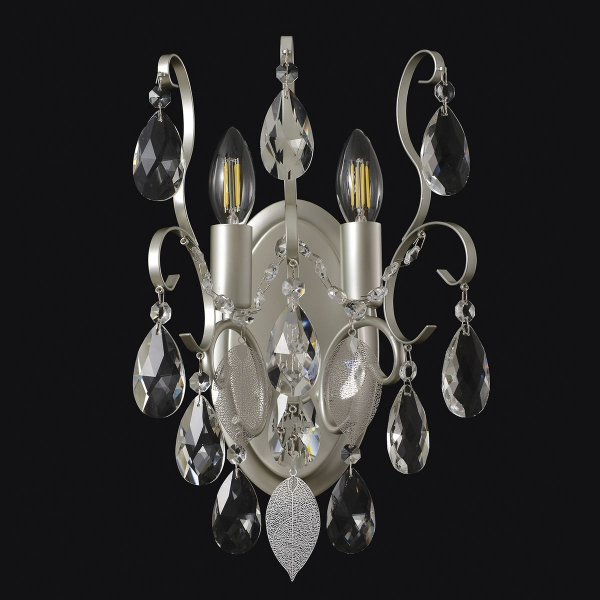 Настенный светильник Crystal Lux Esmiralda AP2 Silver Настенный светильник Crystal Lux Esmiralda AP2 Silver