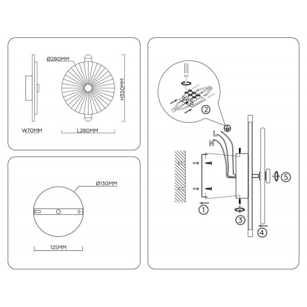 Настенный светильник Ambrella light High light LH31143