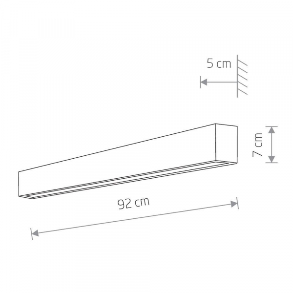 Настенный светильник Nowodvorski Straight Wall Led M 7564 Настенный светильник Nowodvorski Straight Wall Led M 7564
