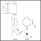 Настенный светильник Odeon Light Albergo Hightech 7163/9WL
