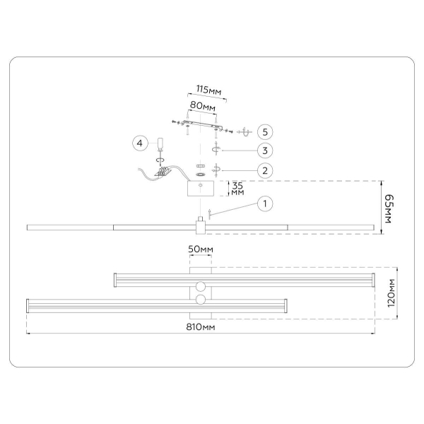 Настенный светильник Ambrella Light COMFORT FL6161