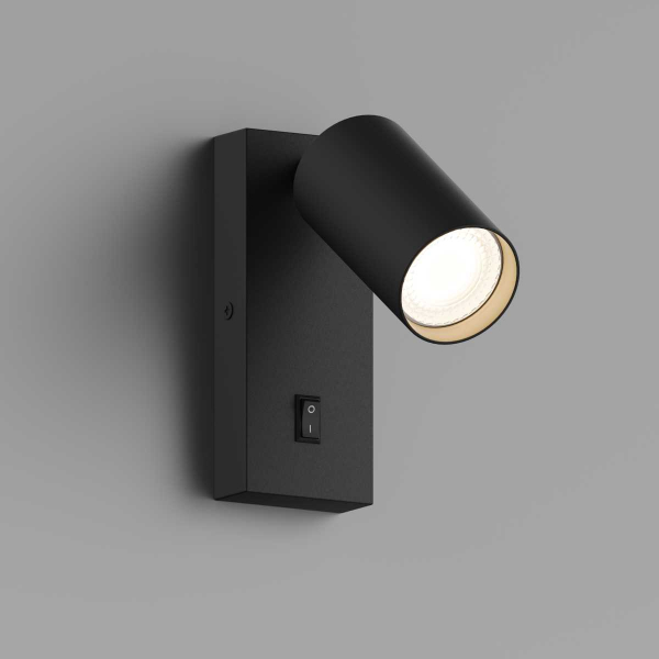 Настенный светильник Hesby Lighting Edge IP20, 35Вт, GU10, черный HSBL_0125 Настенный светильник Hesby Lighting Edge IP20, 35Вт, GU10, черный HSBL_0125