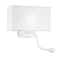 Настенный светильник Ideal Lux Hotel AP2 All White 215693