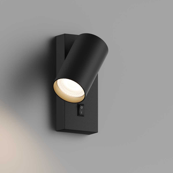 Настенный светильник Hesby Lighting Edge IP20, 35Вт, GU10, черный HSBL_0125 Настенный светильник Hesby Lighting Edge IP20, 35Вт, GU10, черный HSBL_0125