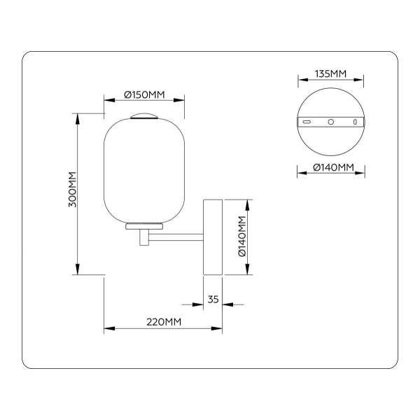 Настенный светильник Ambrella Light HIGH LIGHT LH11039