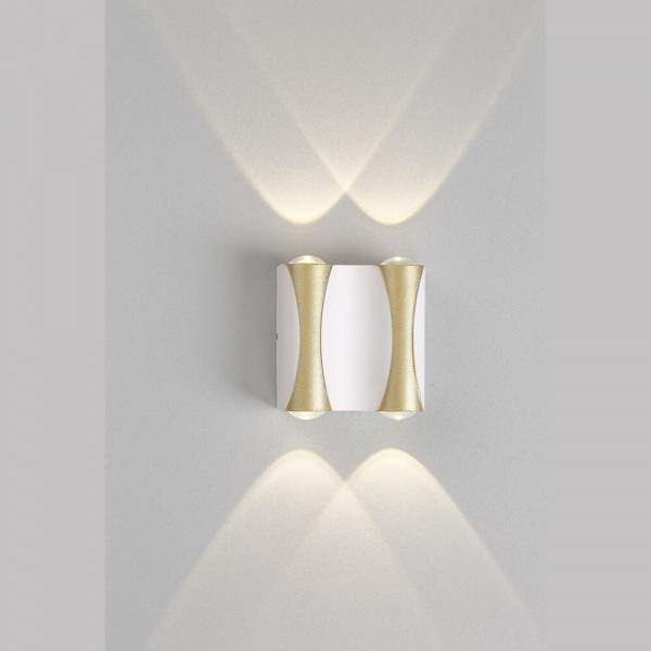 Настенный светодиодный светильник Crystal Lux CLT 022W2 WH-GO 4000K Настенный светодиодный светильник Crystal Lux CLT 022W2 WH-GO 4000K