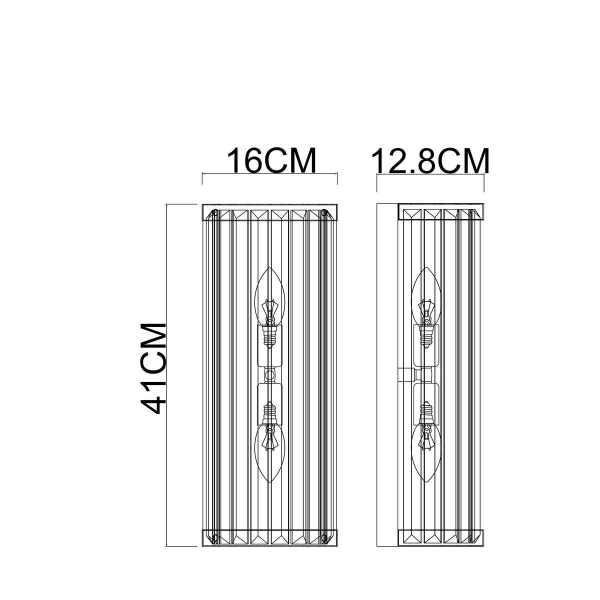 Настенный светильник Arte Lamp Fortuna A1069AP-2GO Настенный светильник Arte Lamp Fortuna A1069AP-2GO