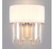 Настенный светильник Eurosvet Amantea 10122/2 хром/прозрачный хрусталь Strotskis