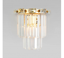 Настенный светильник Eurosvet 10130/1 золото/прозрачный хрусталь Strotskis