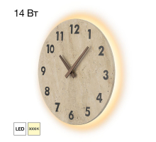 Настенный светильник с часами Citilux Mares CL246016