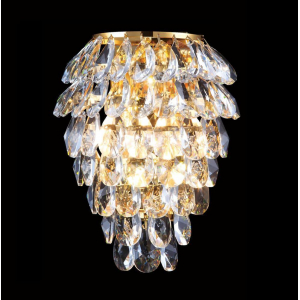 Настенный светильник Crystal Lux Charme AP3 Gold/Transparent