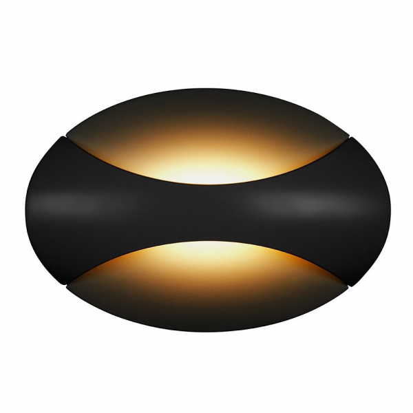 Настенный светодиодный светильник iLedex Flux ZD7151-6W BK Black+Gold Настенный светодиодный светильник iLedex Flux ZD7151-6W BK Black+Gold