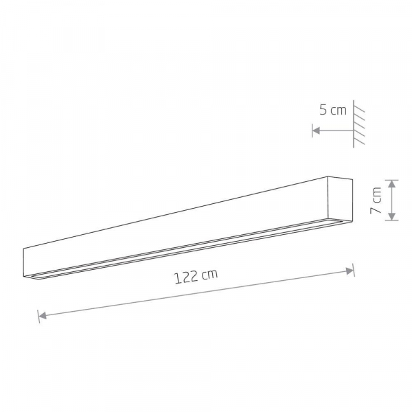 Настенный светильник Nowodvorski Straight Wall Led L 7595 Настенный светильник Nowodvorski Straight Wall Led L 7595