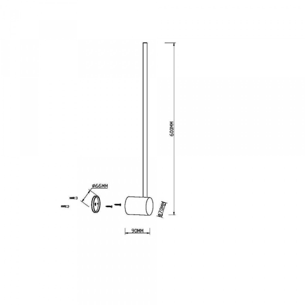 Настенный светодиодный светильник Maytoni Light Stick MOD237WL-L6B3K Настенный светодиодный светильник Maytoni Light Stick MOD237WL-L6B3K