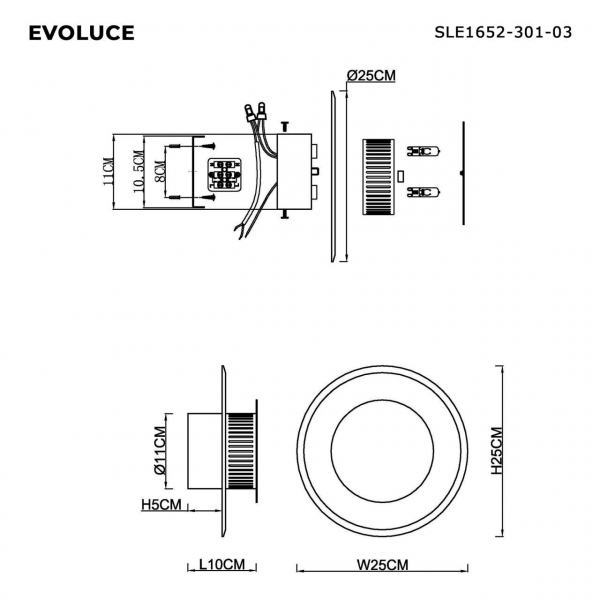 Настенный светильник Evoluce Desi SLE1652-301-03 Настенный светильник Evoluce Desi SLE1652-301-03