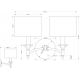Настенный светильник KUTEK DECOR ABAŻUR DEC-K-2(P/A)