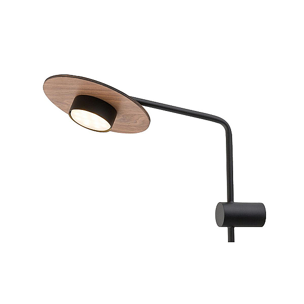 Настенный светильник Nowodvorski Disk Dark Wood/Black 7645