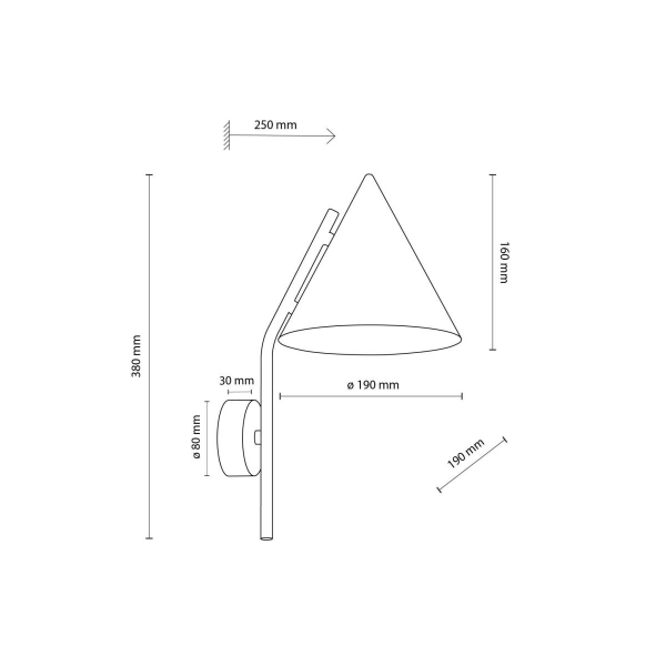Настенный светильник TK Lighting CONO BEIGE a070965 Настенный светильник TK Lighting CONO BEIGE a070965