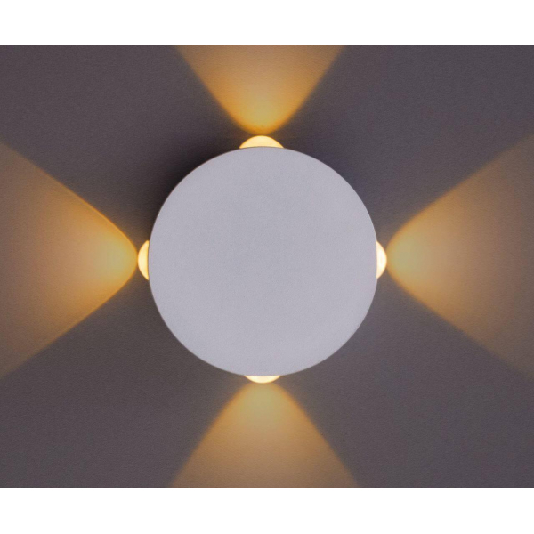 Настенный светодиодный светильник Arte Lamp Tamburello A1525AP-1WH Настенный светодиодный светильник Arte Lamp Tamburello A1525AP-1WH