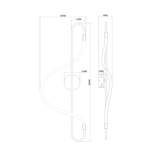 Настенный светильник Freya Нарядный / Fancy FR6059WL-L28BS