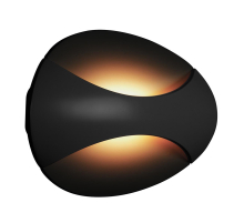 Настенный светодиодный светильник iLedex Flux ZD7151-6W BK Black+Gold