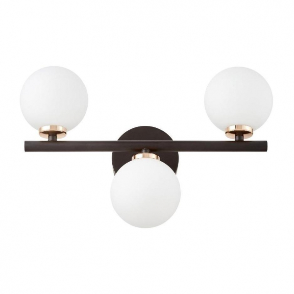 Настенный светильник Lumina Deco Marsiada LDW 6033-3 BK+F.GD Настенный светильник Lumina Deco Marsiada LDW 6033-3 BK+F.GD
