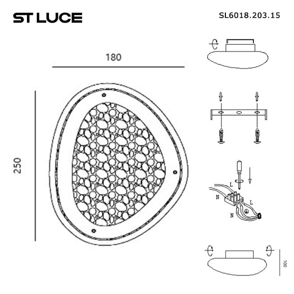 Настенный светодиодный светильник ST Luce Enigma SL6018.203.15 Настенный светодиодный светильник ST Luce Enigma SL6018.203.15