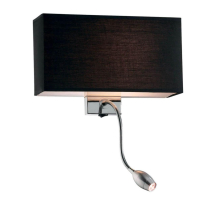 Настенный светильник Ideal Lux Hotel AP2 Nero 035956