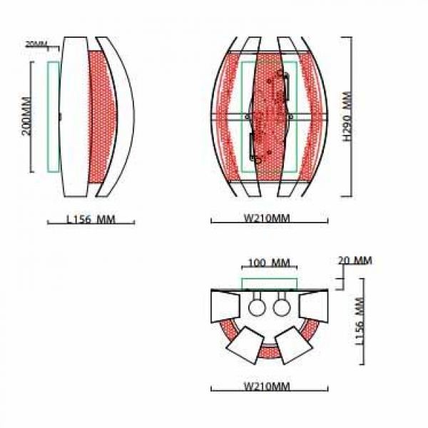 Настенный светильник Rivoli Diverto 4035-202 Б0044557 Настенный светильник Rivoli Diverto 4035-202 Б0044557