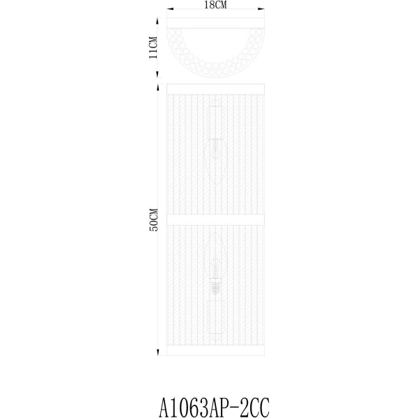 Настенный светильник Arte Lamp Albali A1063AP-2CC Настенный светильник Arte Lamp Albali A1063AP-2CC