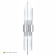 Настенный светильник Crystal Lux Atento AP2 Chrome/Transparente