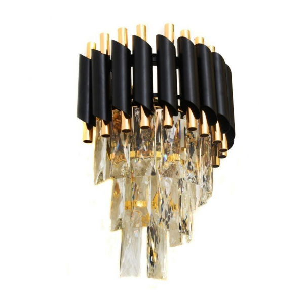 Настенный светильник Lumina Deco Funneli LDW 6003-2 BK+F.GD Настенный светильник Lumina Deco Funneli LDW 6003-2 BK+F.GD