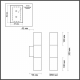Настенный светильник Odeon Light Hightech Bazel 4281/2WA