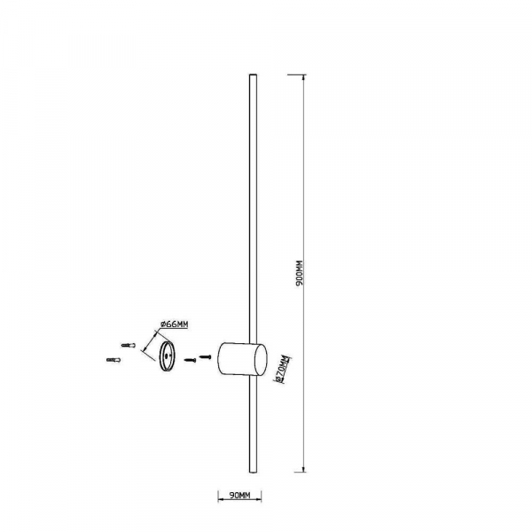 Настенный светодиодный светильник Maytoni Light Stick MOD237WL-L11B3K Настенный светодиодный светильник Maytoni Light Stick MOD237WL-L11B3K