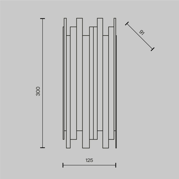 Настенный светильник Maytoni Coliseo MOD136WL-01BS