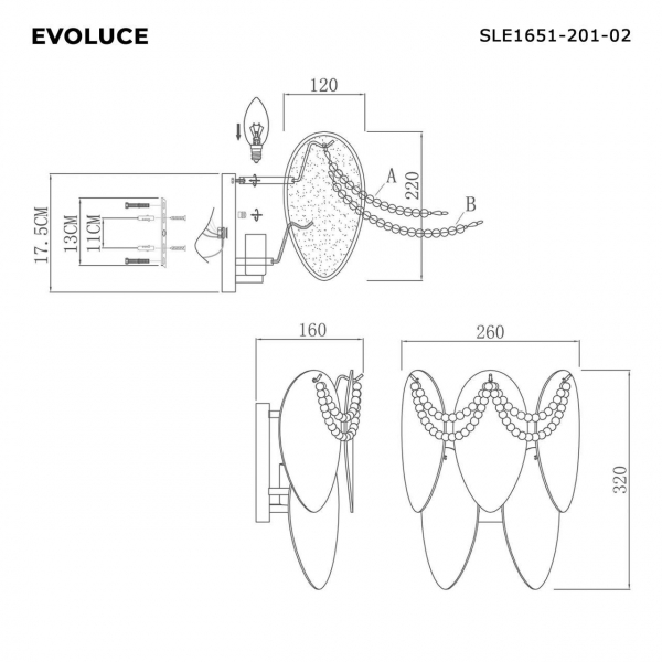 Настенный светильник Evoluce Roomi SLE1651-201-02 Настенный светильник Evoluce Roomi SLE1651-201-02
