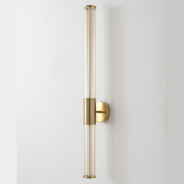 Настенный светодиодный светильник Crystal Lux Lineup AP18W Led Brass Настенный светодиодный светильник Crystal Lux Lineup AP18W Led Brass